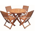 Meranti Outdoor / Garden Furniture Set - Table Set + 4 chair